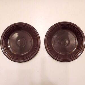 Fiesta Plum Salad Plates Set of 2 Purple Ceramic 7.25 Inch Homer Laughlin USA